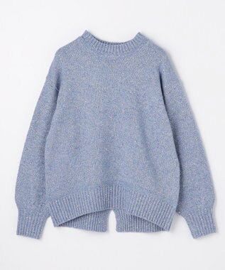 ANY スパンコールニット ライトブルー