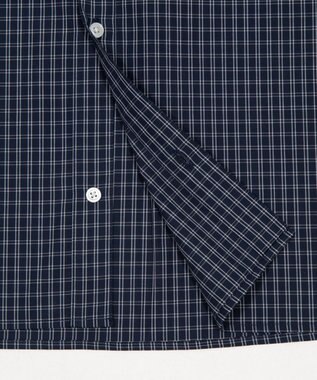 WEGO 【ユニセックス着用ITEM/MLサイズ展開】クロップドブロードシャツ ブルーチェック1