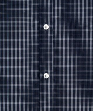 WEGO 【ユニセックス着用ITEM/MLサイズ展開】クロップドブロードシャツ ブルーチェック1