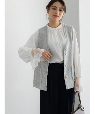 Te chichi 【セレモニーアイテム】レースカフスブラウス オフホワイト