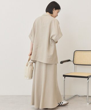 AMERICAN HOLIC リネンライクマーメイドスカート Gray Beige