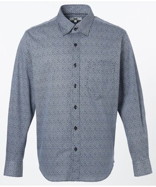 JOSEPH ABBOUD 【キングサイズ】コンパクトジャージープリント シャツ ネイビー系5