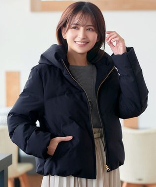 Tiaclasse 【安田美沙子さん着用・新色追加】シームレスダウンコート ネイビー