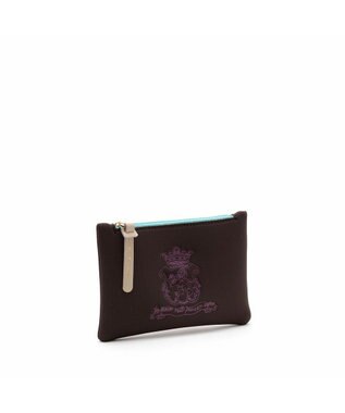 A.D.M.J. 【魔法の様に軽い】マジックライト/イタリアンファブリックステッチ刺しゅうフラットポーチ2セット(S・M) マルーン