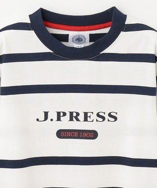 J.PRESS KIDS 【140-170cm】ボーダー カットソー オフホワイト系1