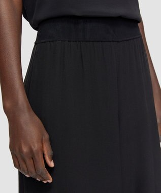 JOSEPH 【FOUNDATIONS】クレープドソワ　ワイドトラウザーズ Black