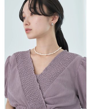 earth music&ecology ＳＥＴ２点カシュクールプルオーバー＋ワンピース Pink