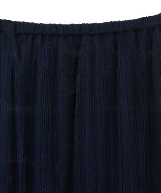 Green Parks ラメチュールプリーツスカート Blue