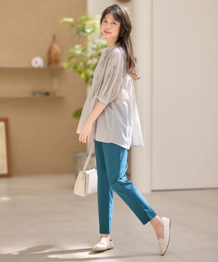 ANY L 【ストレッチ】大人の7daysデイリーパンツ ターコイズ