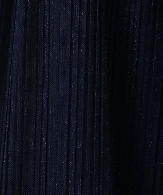 Green Parks ラメチュールプリーツスカート Blue