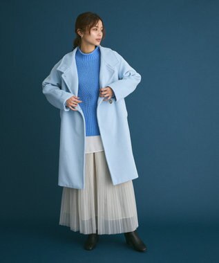 Green Parks ラメチュールプリーツスカート Ivory