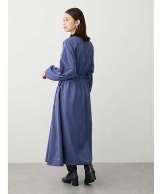 Green Parks ・ＥＬＥＮＣＡＲＥ　ＤＵＥ　イロイロ釦ドロストワンピース Blue