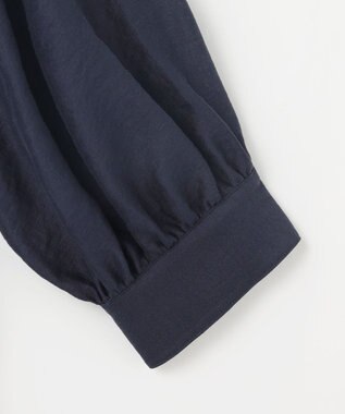 #Newans 【金子綾さんインスタライブご紹介アイテム】（前後着用可能）ピンタックシアーブラウス ネイビー