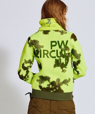 PW CIRCULUS 【WOMEN】Spark dot camouflage 軽量ニット ゴルフウェア レディース ライトグリーン系5