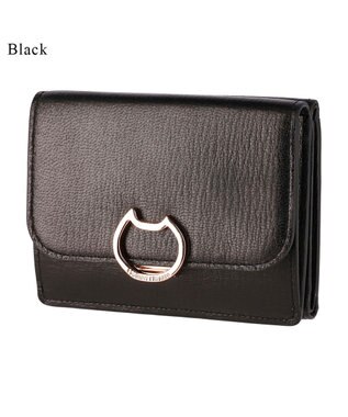 tsumori chisato CARRY ネコおこし 3つ折り財布 ブラック