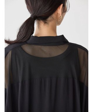 AMERICAN HOLIC サラックールメッシュ切替ワンピース Black