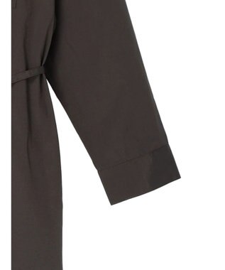 Green Parks ミドル丈シャツワンピースII Charcoal Gray