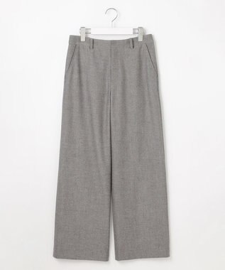 J.PRESS LADIES 【洗える】チェルビック セミワイド パンツ グレー系