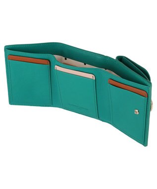 tsumori chisato CARRY ネコおこし 3つ折り財布 グリーン