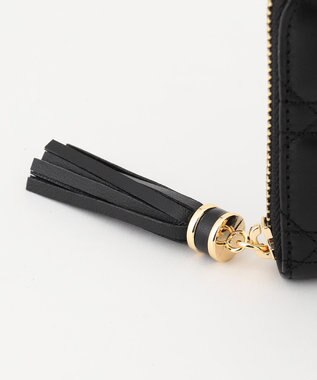 LA BAGAGERIE シープキルティング　ラウンドウォレット ブラック