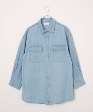 WEGO デニムBIGシャツ デニム淡色