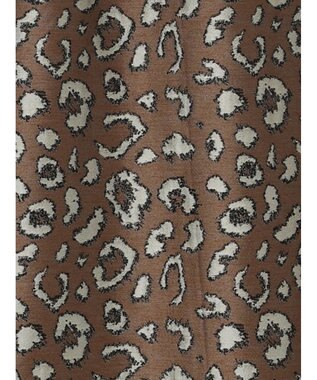 Te chichi レオパードジャガードナロースカート ブラウン