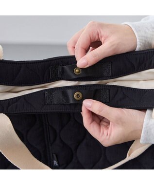 ROOTOTE 3634【A4収納】SN.ラウンド.ミリタリーキルト-A 03：ブラック