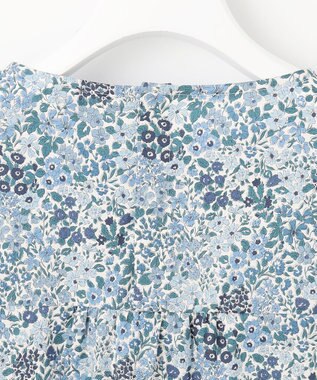 J.PRESS LADIES L 【洗える】LIBERTY Joanna Louise/Phoebe クルーネック ブラウス ブルー系5