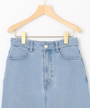 組曲 ミッドデニムタイト スカート ブリーチインディゴ系