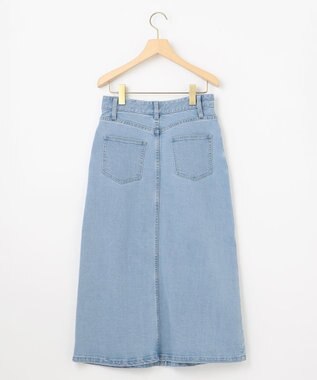 組曲 ミッドデニムタイト スカート ブリーチインディゴ系