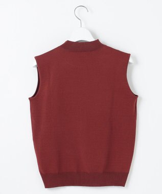 Feroux 【洗える・アンサンブル】パールポイントアンサンブル ニット ワイン系