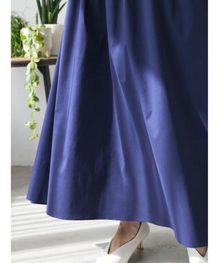 Green Parks AnriettMusee  リブニットドッキングワンピース Navy