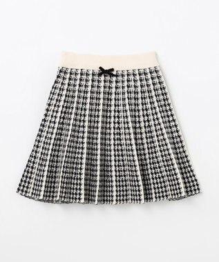 ANY KIDS しあわせタッチ ニット スカート 千鳥格子柄