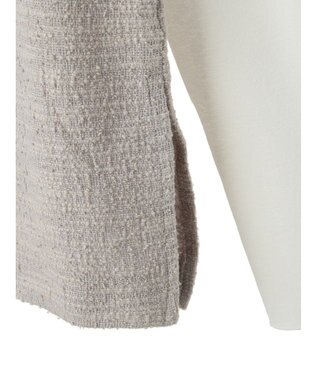 Green Parks ＳＥＴ２点　カットツイードベスト＋プルオーバー Light Gray