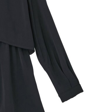 AMERICAN HOLIC 【イージーケア】Ｗクロスティアードブラウス Dark Navy