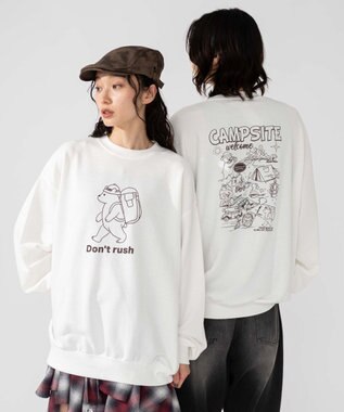 WEGO 【2025年秋冬新作/SMLXLサイズ展開/ユニセックス着用ITEM】アソートグラフィックプルオーバー 柄32