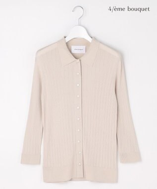 自由区 【カトリエムブーケ】Cotes melangees a la soie ボタンフロントトップス