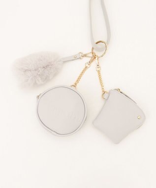 GRACE CONTINENTAL マルチストラップバッグ グレー