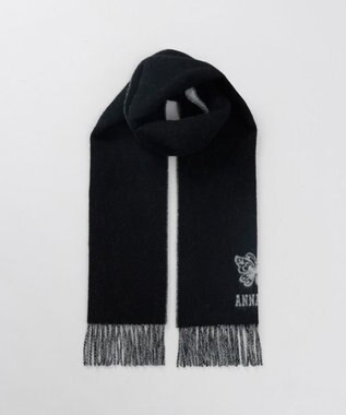 AURORA 【 ANNA SUI（アナ スイ）】ウールリバーシブルマフラー