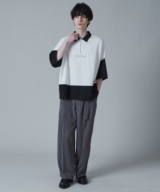 WEGO ドルマンポンチハーフジップT（S） ブラック