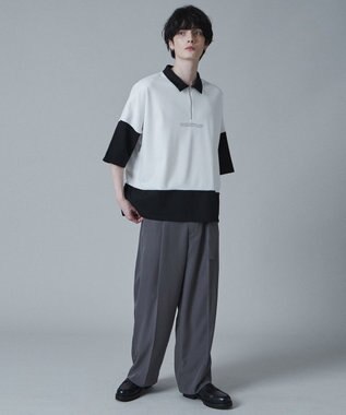 WEGO ドルマンポンチハーフジップT（S） ブラック