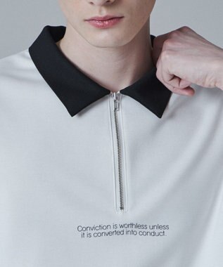 WEGO ドルマンポンチハーフジップT（S） ブラック