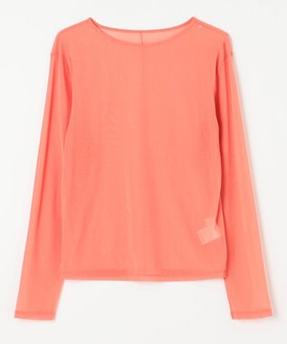 NAVE 【Nave・洗える】チュールジャージー トップス オレンジ系