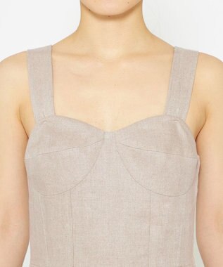 uncrave ヘリンボーン リネン ワンピース（uncrave WHITE） フラックスA