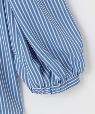 組曲 S ライトデシンフリル襟 ブラウス ブルー系1