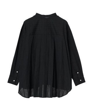 Green Parks カラミバンドカラーシャツ Black