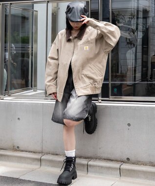 WEGO ワーカーズWジップブルゾン ベージュ