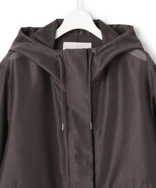 ICB L テントライン フーデットコート チャコール［シアー］