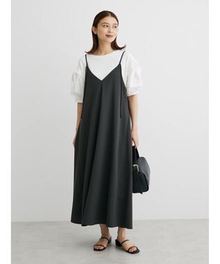 Green Parks BEST PRICE 前後２ｗａｙカットリブキャミワンピース Gray