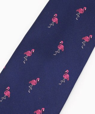 J.PRESS MEN 【JOKE TIE COLLECTION】フラミンゴ ネクタイ ブルー系8